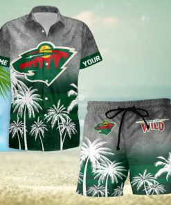 Sportwearmerch Minnesota Wild NHL Special Personalized Hawaiian And Short Pants Cocconut Pattern For Fan