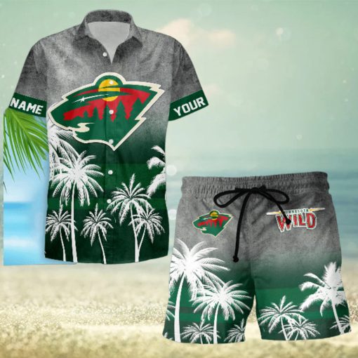 Sportwearmerch Minnesota Wild NHL Special Personalized Hawaiian And Short Pants Cocconut Pattern For Fan