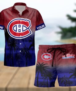 Sportwearmerch Montreal Canadiens NHL Special Personalized Hawaiian And Short Pants Cocconut Pattern For Fan