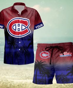 Sportwearmerch Montreal Canadiens NHL Special Personalized Hawaiian And Short Pants Cocconut Pattern For Fan