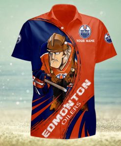 Sportwearmerch NHL Edmonton Oilers Hawaiian Shirt Short Pants For Fan