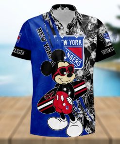 Sportwearmerch NHL New York Rangers Hawaiian Shirt Short Pants For Fan