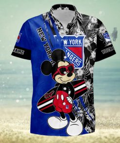 Sportwearmerch NHL New York Rangers Hawaiian Shirt Short Pants For Fan