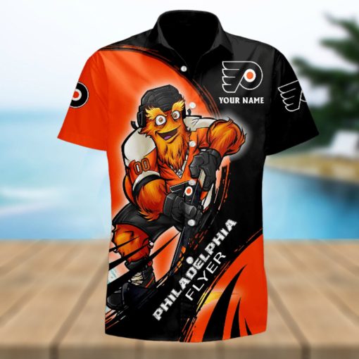 Sportwearmerch NHL Philadelphia Flyers Hawaiian Shirt Short Pants For Fan