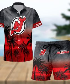 Sportwearmerch New Jersey Devils NHL Special Personalized Hawaiian And Short Pants Cocconut Pattern For Fan