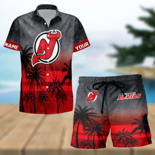 Sportwearmerch New Jersey Devils NHL Special Personalized Hawaiian And Short Pants Cocconut Pattern For Fan