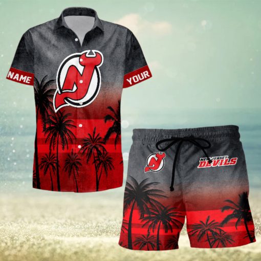 Sportwearmerch New Jersey Devils NHL Special Personalized Hawaiian And Short Pants Cocconut Pattern For Fan