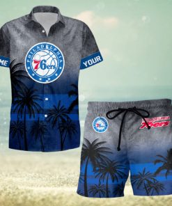 Sportwearmerch Philadelphia 76ers NBA Personalized Hawaiian Shirt And Short Pants For Fan