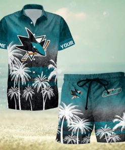 Sportwearmerch San Jose Sharks NHL Special Personalized Hawaiian And Short Pants Cocconut Pattern For Fan