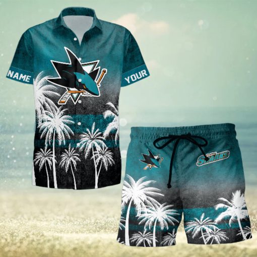 Sportwearmerch San Jose Sharks NHL Special Personalized Hawaiian And Short Pants Cocconut Pattern For Fan