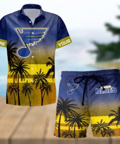 Sportwearmerch St Louis Blues NHL Special Personalized Hawaiian And Short Pants Cocconut Pattern For Fan