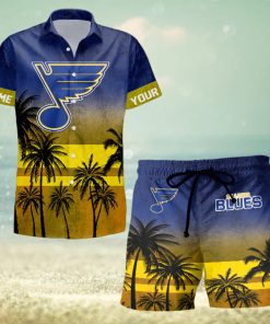 Sportwearmerch St Louis Blues NHL Special Personalized Hawaiian And Short Pants Cocconut Pattern For Fan