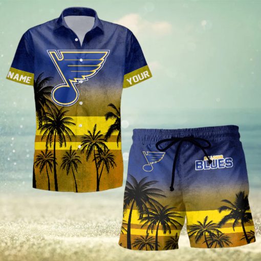 Sportwearmerch St Louis Blues NHL Special Personalized Hawaiian And Short Pants Cocconut Pattern For Fan