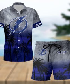 Sportwearmerch Tampa Bay Lightning NHL Special Personalized Hawaiian And Short Pants Cocconut Pattern For Fan