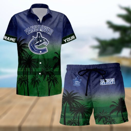 Sportwearmerch Vancouver Canucks NHL Special Personalized Hawaiian And Short Pants Cocconut Pattern For Fan