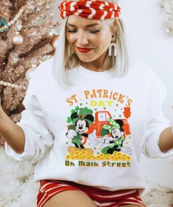 St. Patrick’s day Mickey and Minnie on main street shamrocks shirt
