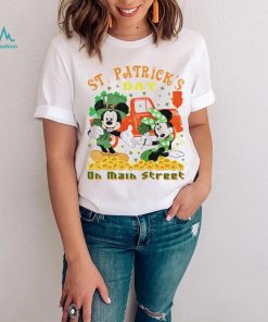 St. Patrick’s day Mickey and Minnie on main street shamrocks shirt