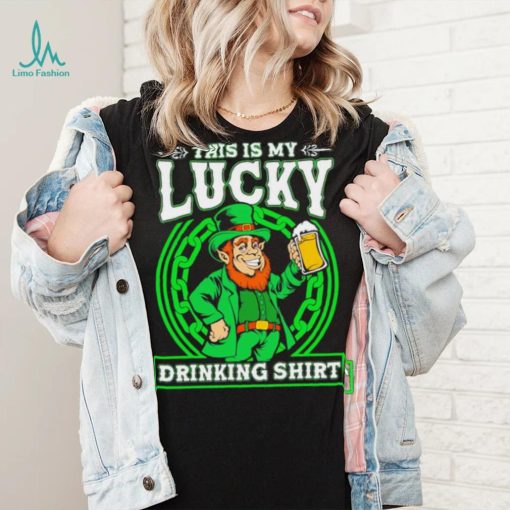 St. Patrick’s day this is my lucky drinking Leprechaun beer shirt