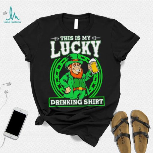 St. Patrick’s day this is my lucky drinking Leprechaun beer shirt