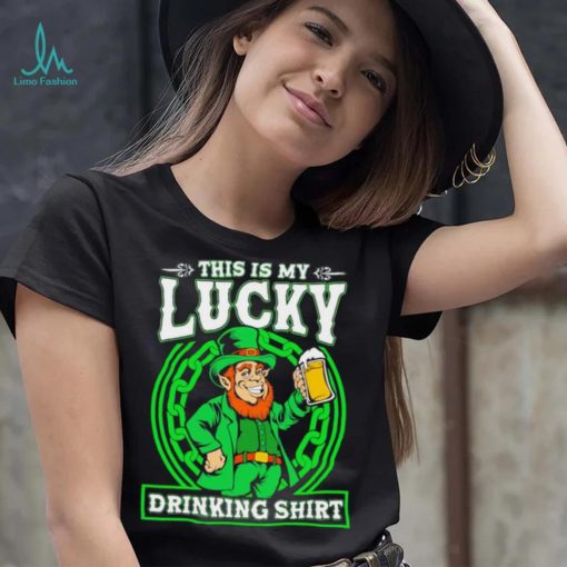 St. Patrick’s day this is my lucky drinking Leprechaun beer shirt