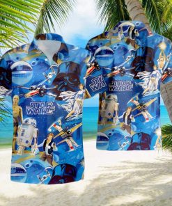 Star Wars Blue Galaxy Hawaiian Shirt, Best Gift Summer