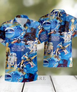 Star Wars Blue Galaxy Hawaiian Shirt, Best Gift Summer