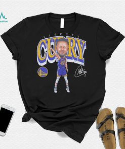 Steph Curry professional basketball player for the Golden State Warriors signature cartoon shirt