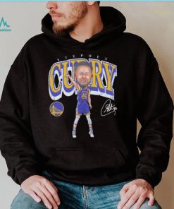 Steph Curry professional basketball player for the Golden State Warriors signature cartoon shirt