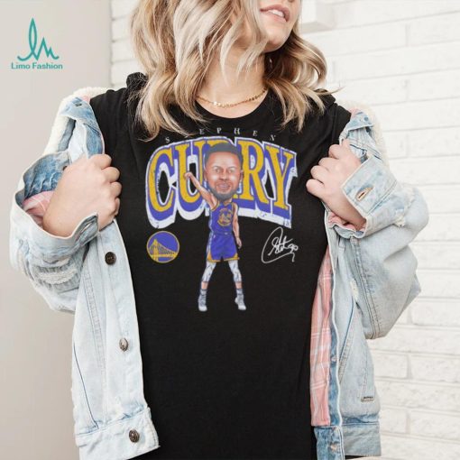 Steph Curry professional basketball player for the Golden State Warriors signature cartoon shirt