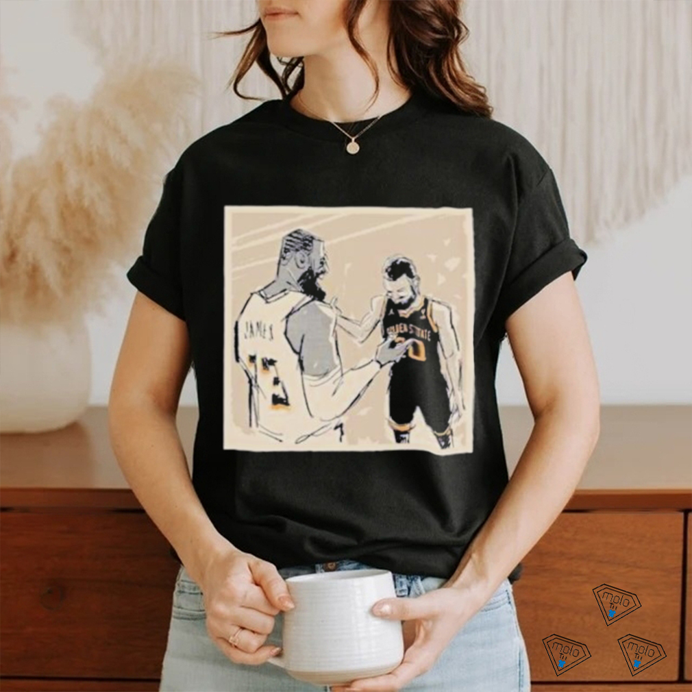 Stephen Curry Vs Lebron James Handshake T Shirt Stephen Curry Vs Lebron James Handshake T Shirt