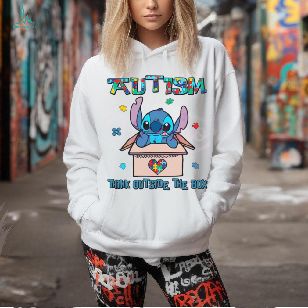 Stitch Autism Think Outside The Box shirt - Limotees