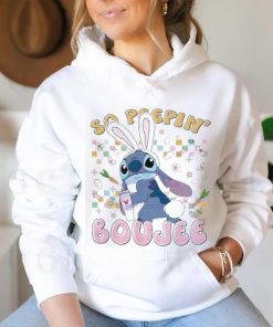 Stitch Easter Bunny So Peepin Boujee colorful shirt