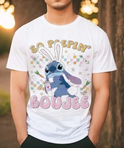 Stitch Easter Bunny So Peepin Boujee colorful shirt