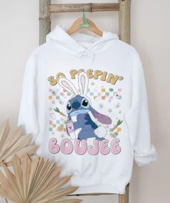 Stitch Easter Bunny So Peepin Boujee colorful shirt