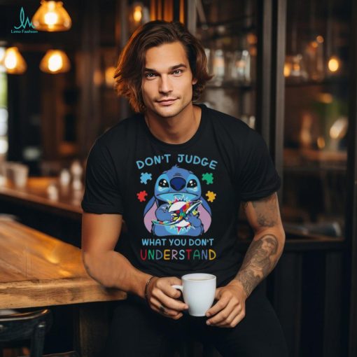 Stitch Miami Dolphins Autism Awareness Don’T Judge What You Don’T Understand Shirt