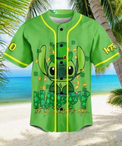 Stitch St. Patrick’s Day Lucky To Me Me Custom Baseball Jersey