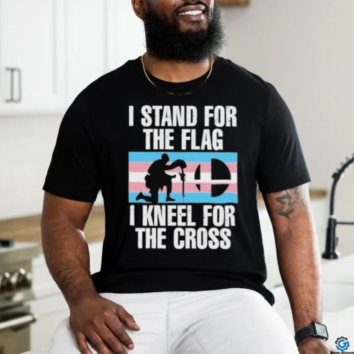 Stu The Announcer I Stand For The Flag I Kneel For The Cross Trans Rights shirt