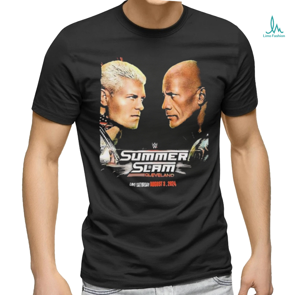 Summer Slam Cleverland Saturday August 3 Cody Vs The Rock Shirt Summer Slam Cleverland Saturday August 3 Cody Vs The Rock Shirt