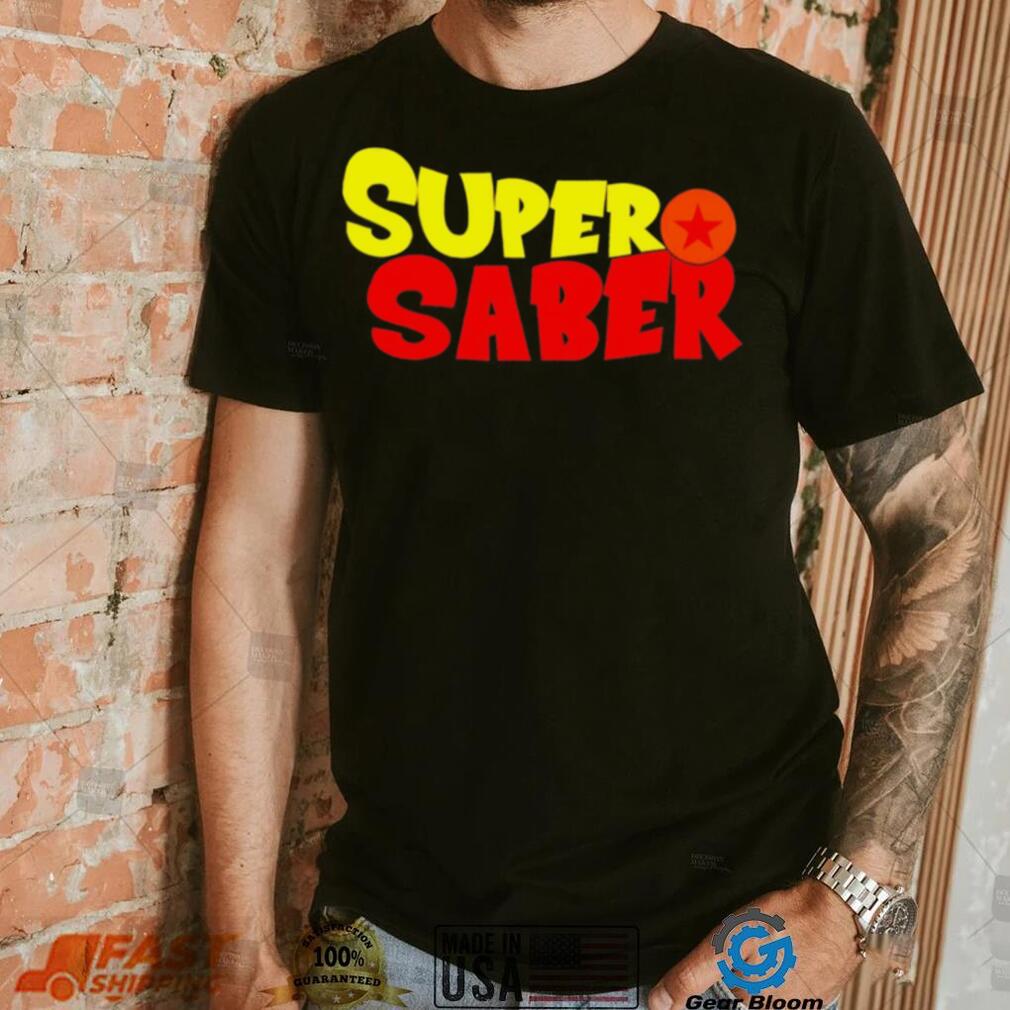 Super Saber professional wrestler logo shirt Super Saber professional wrestler logo shirt