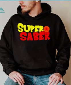 Super Saber professional wrestler logo shirt
