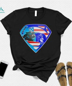 Superman Sports Carolina Panthers and Duke Blue Devils Logo shirt