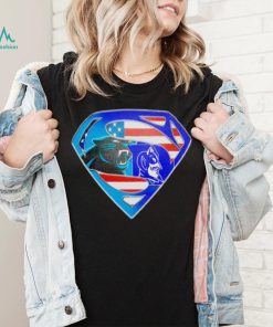 Superman Sports Carolina Panthers and Duke Blue Devils Logo shirt