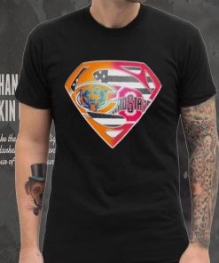 Superman Sports Chicago Bears and Ohio State Buckeyes Logo shirt