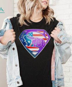Superman Sports Houston Texans and Tcu Horned Frogs Logo shirt