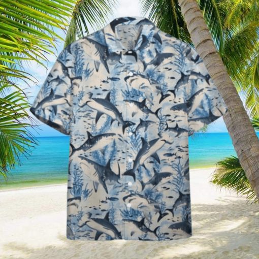 Swimming Shark Hawaiian Shirt