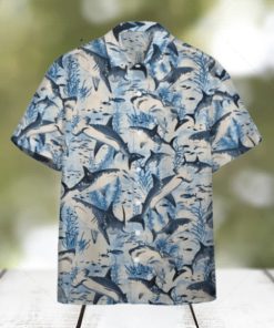 Swimming Shark Hawaiian Shirt