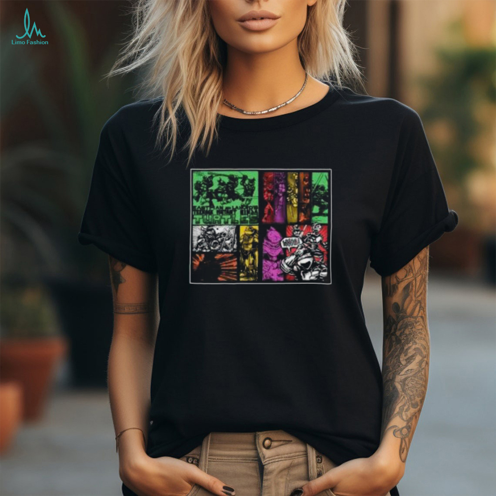 TMNT The Old Turtle Den Comic Origins Black Color Unisex T Shirt TMNT The Old Turtle Den Comic Origins Black Color Unisex T Shirt