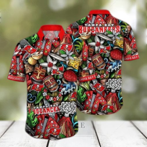 Tampa Bay Buccaneers NFL Flower Hawaii Shirt And Tshirt For Fans