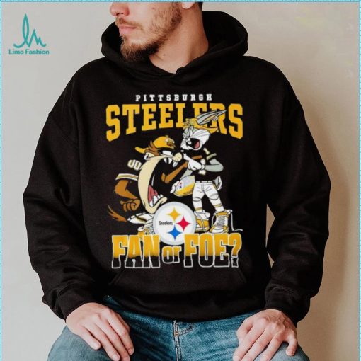 Tasmanian Devil and Bugs Bunny Pittsburgh Steelers fan or poe 2024 logo shirt