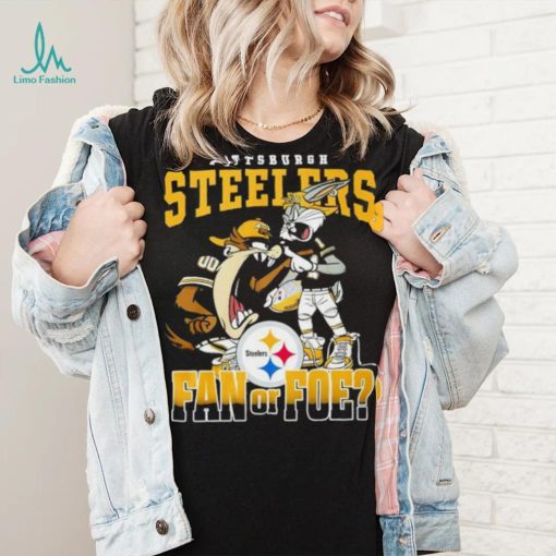 Tasmanian Devil and Bugs Bunny Pittsburgh Steelers fan or poe 2024 logo shirt